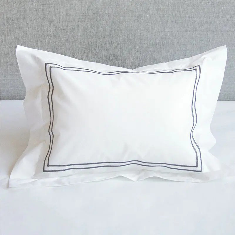 Luxury Collection | Pure Cotton Sateen 300TC with Double Black Embroidery