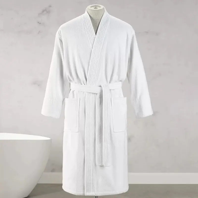 Luxury Collection | Pure Cotton Velour Bath Robe - With Logo