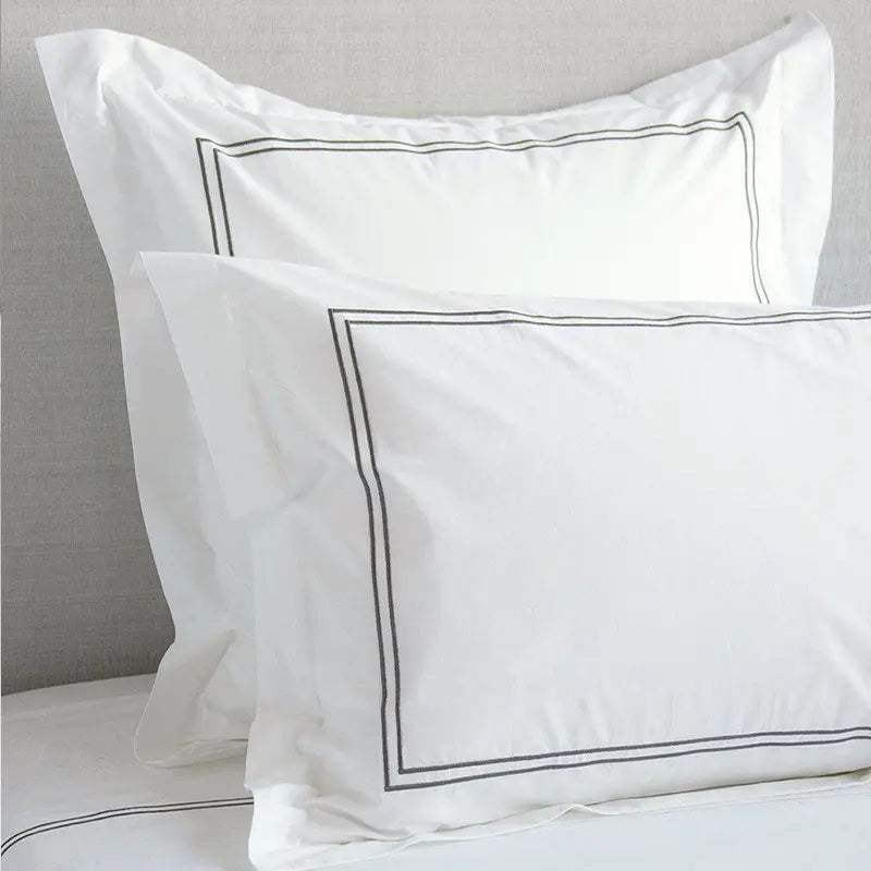 Luxury Collection | Pure Cotton Sateen 300TC with Double Black Embroidery
