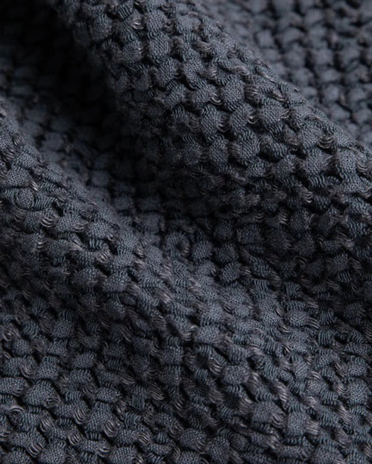 Linen Waffle Towel Set | Charcoal