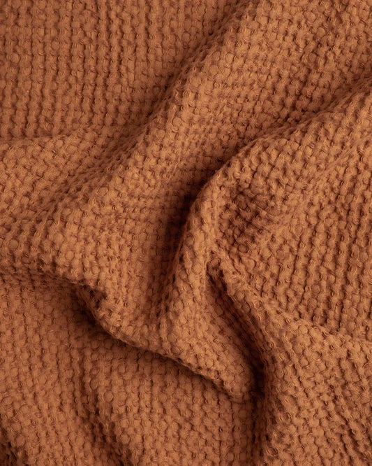 Linen Waffle Towel set | Cinnamon