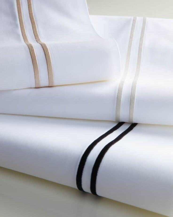 Luxury Collection | Pure Cotton Sateen 300TC with Double Black Embroidery