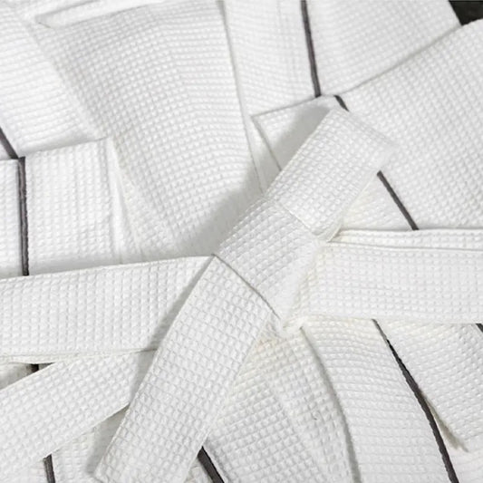 Luxury Collection | Pure Cotton Waffle Bathrobe with Piped Detail