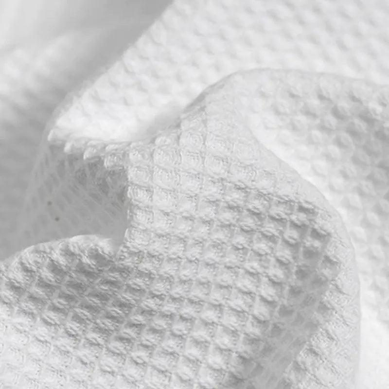 Luxury Collection | Pure Cotton Waffle Bathrobe with Piped Detail
