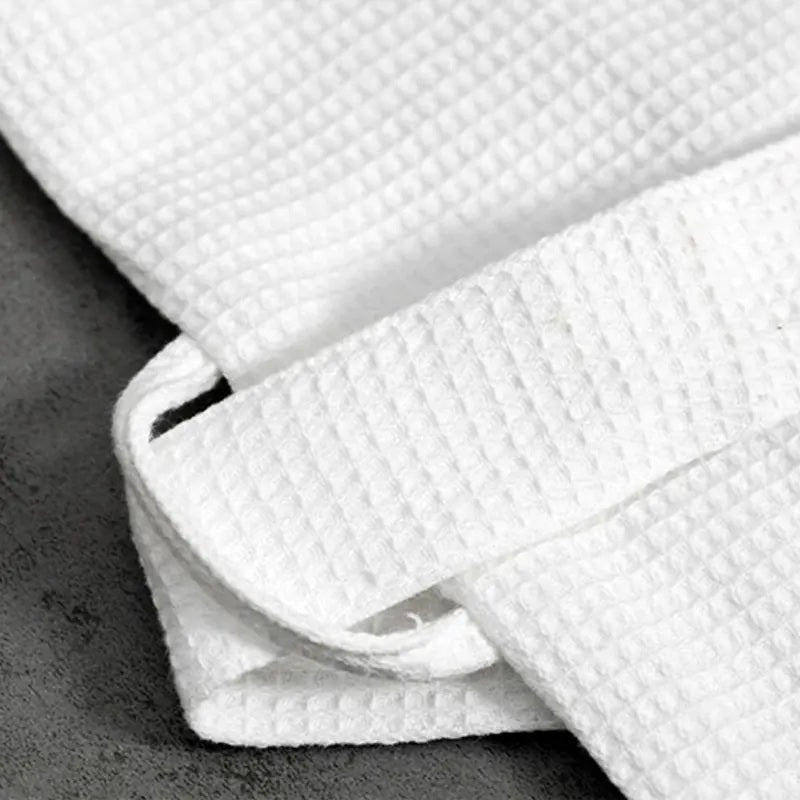 Luxury Collection | Pure Cotton Waffle Bathrobe with Piped Detail